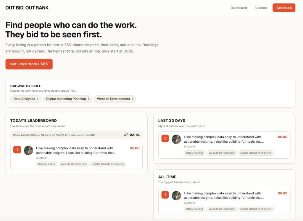 I built a simple way for freelancers and specialists to get discovered